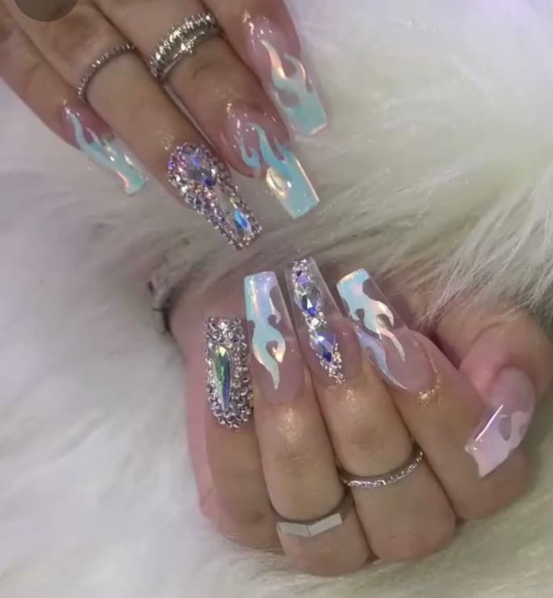 Moda Uñas fuego 