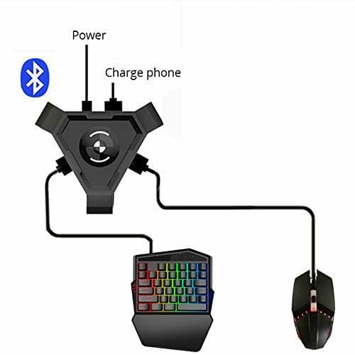 Electrónica Roasemal PUBG Mobile Gamepad Controller Gaming Keyboard Mouse Converter para Android iOS