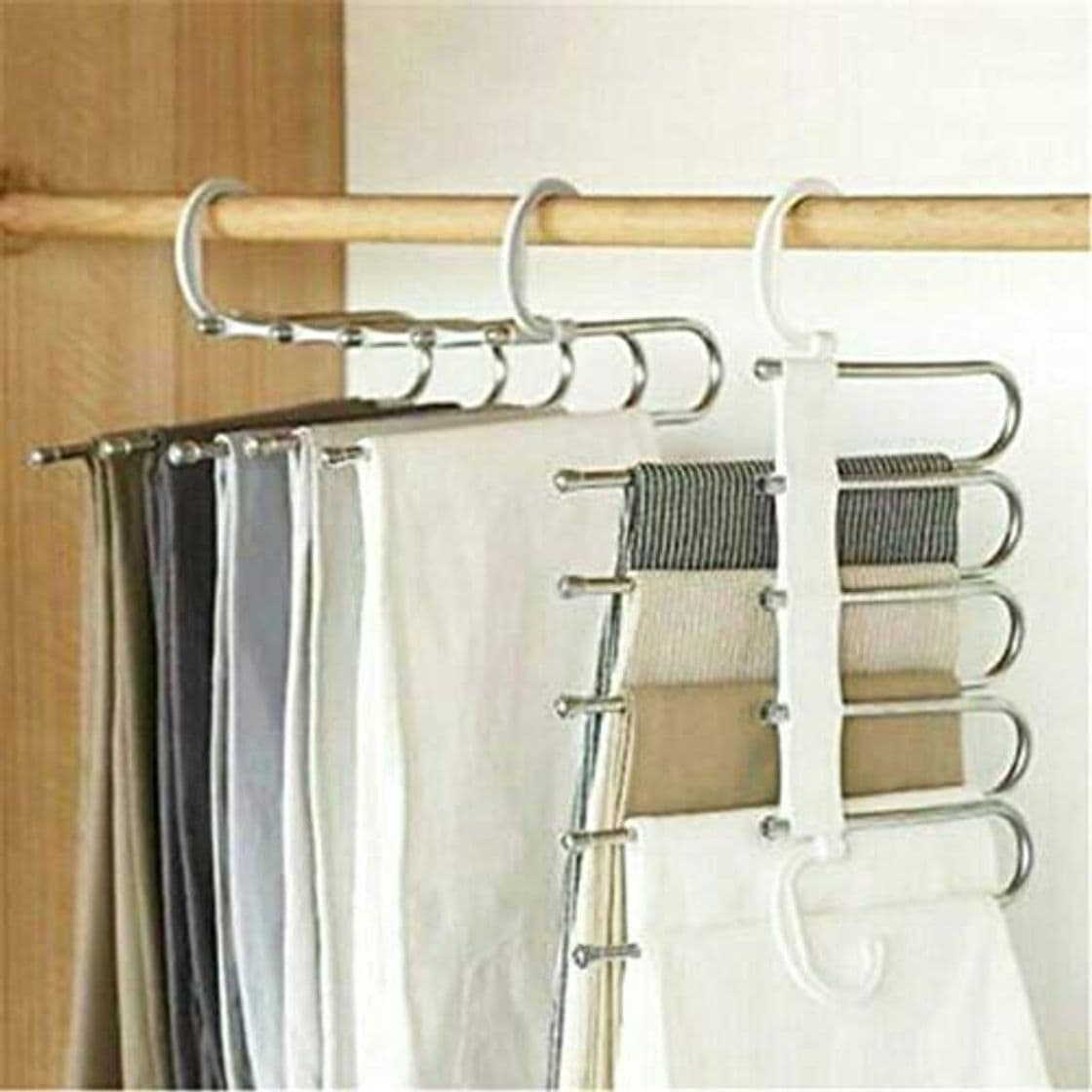 Product zhaoyangeng 5 In 1 Strong and Durable Quality Pant Rack Shelves Stainless