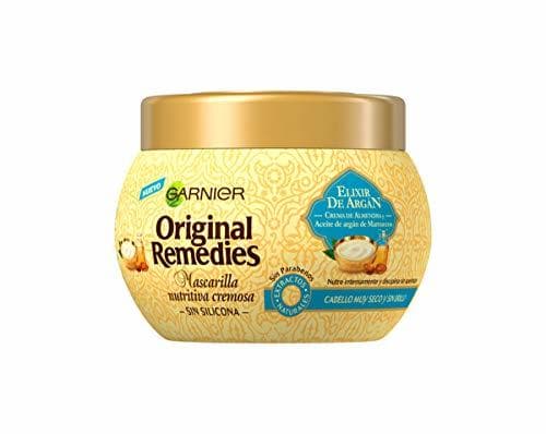 Producto Garnier Original Remedies Elixir de Argán Mascarilla capilar nutritiva cremosa sin silicona