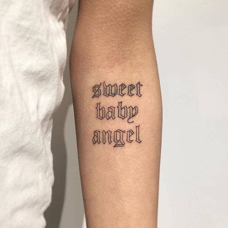 Fashion Palabras en inglés tattoo