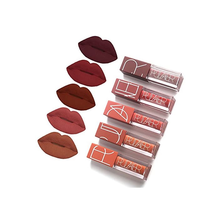 Belleza 5 Colors Matte Lipstick Set