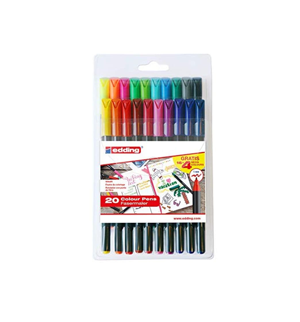 Producto edding e1200-20S - PACK CON 16+4 ROT. 1200. COLORES. COLORES 1-12