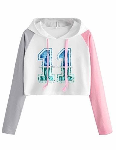 Fashion Sudadera Stranger Things Niña, Sudadera Stranger Things 3 Mujer Corta Sudadera con