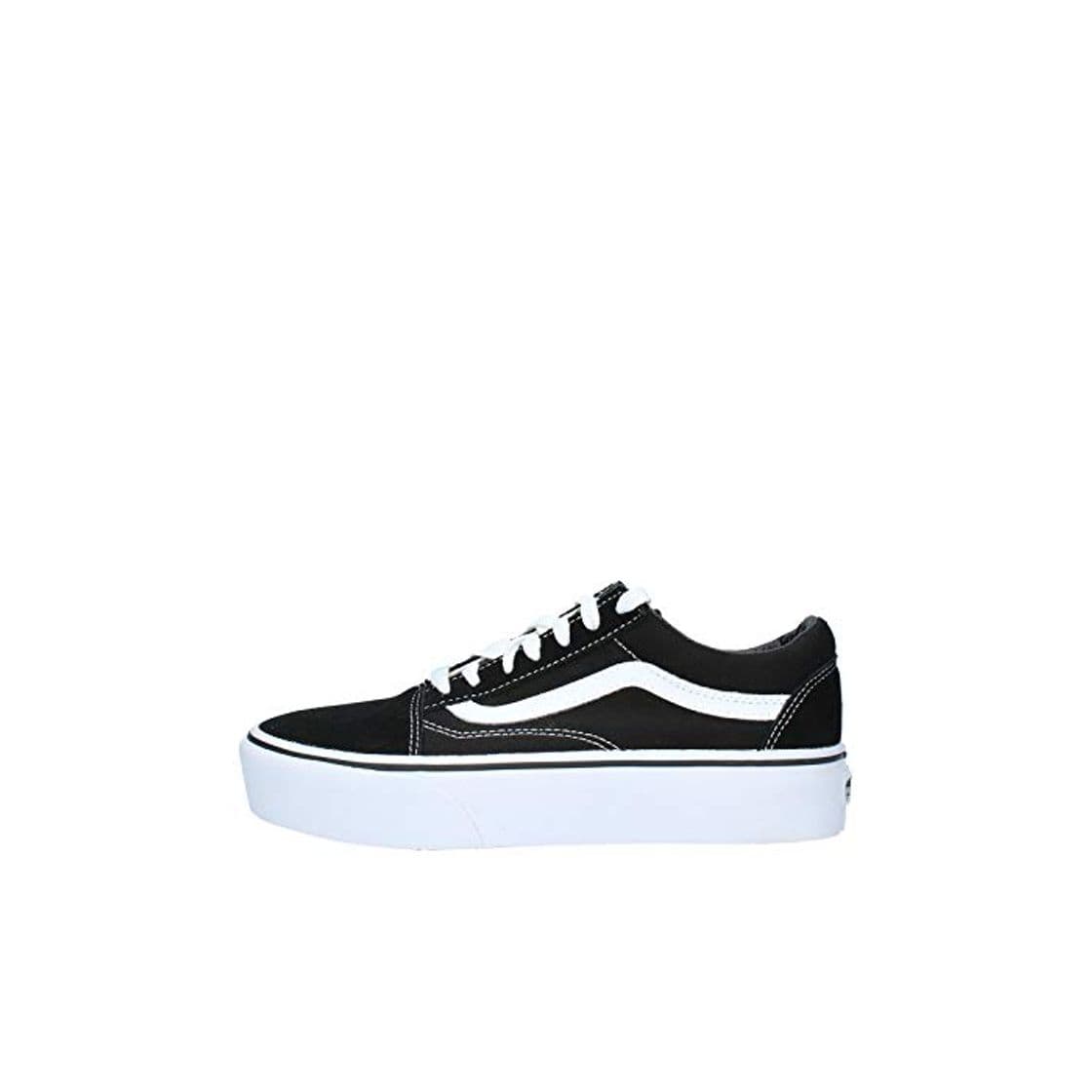 Moda Vans Ward Platform Canvas, Zapatillas Mujer, Negro