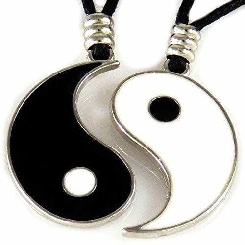 Moda AKIEE Collar Yin Yang para Hombre Mujer Niños Niñas Ajustable Colgante Taichi