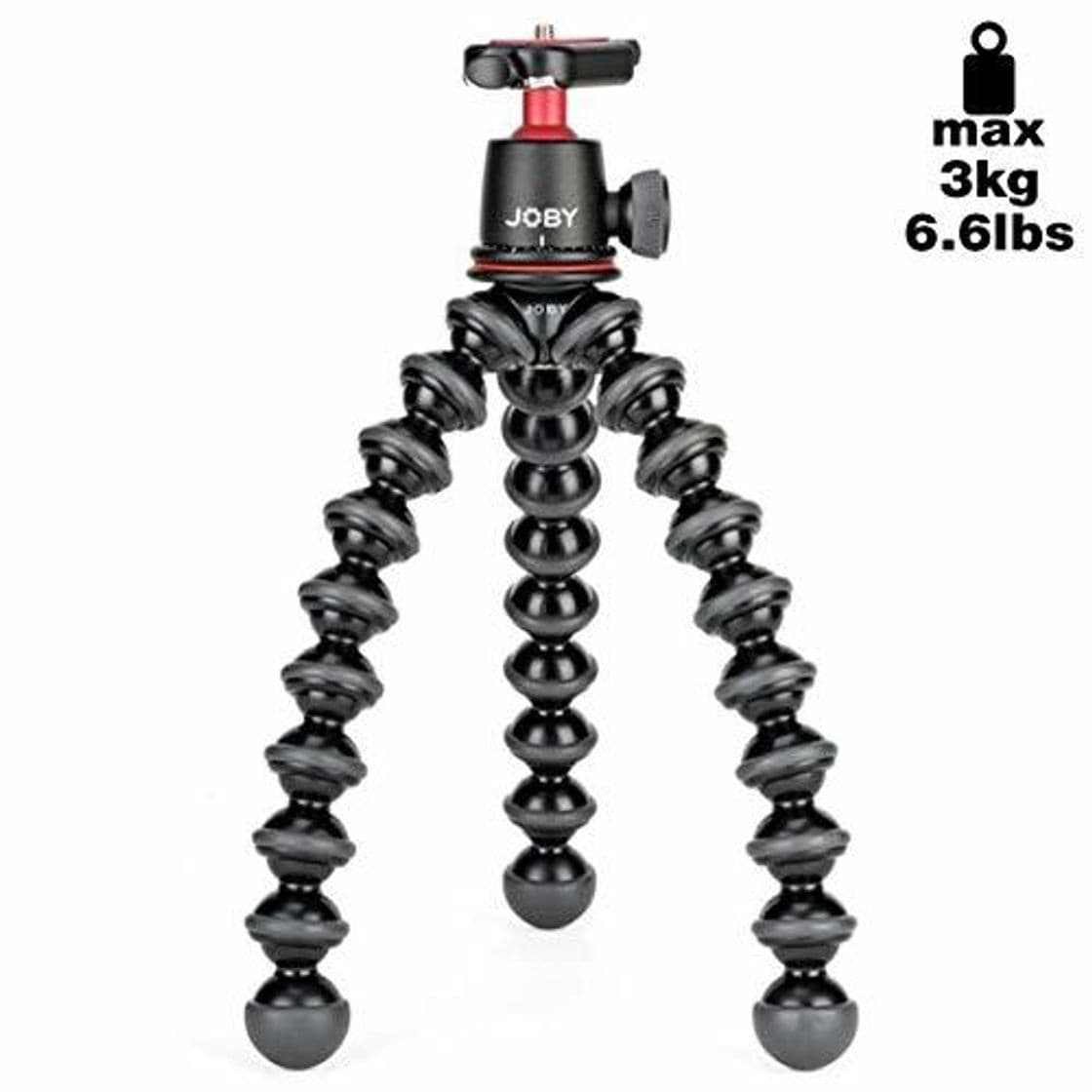 Electrónica Joby GorillaPod Kit 3K JB01507-BWW - Trípode Flexible Ligero con Rótula para