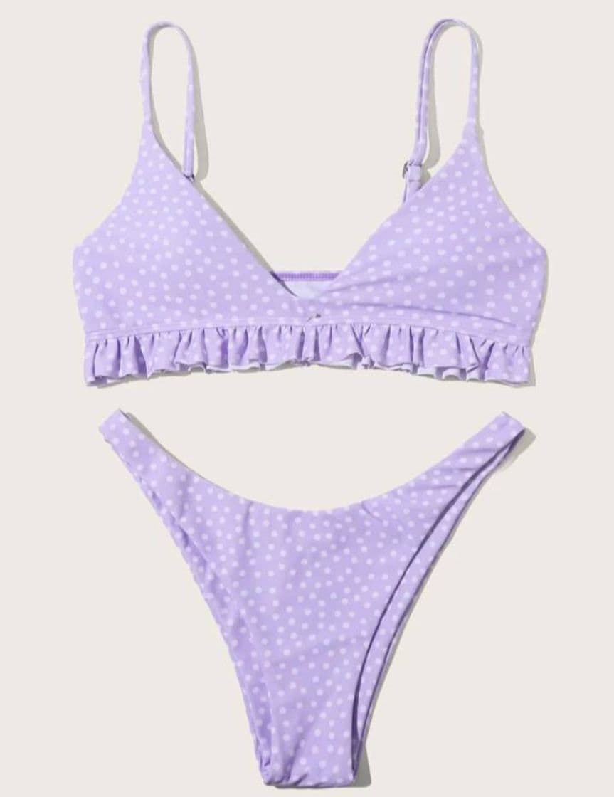 Fashion Polka dots lavender