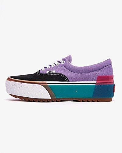 Moda VANS ERA Stacked Zapatillas Moda Mujeres Violeta/Negro