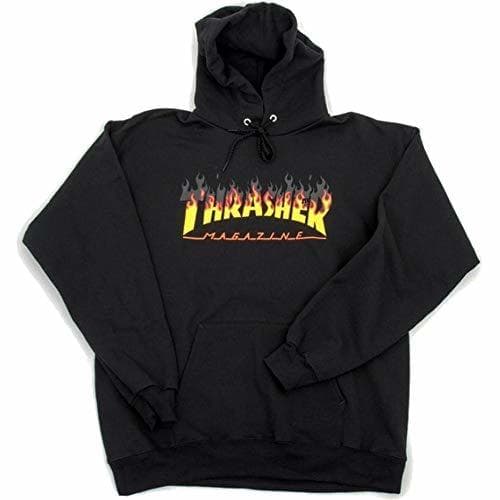 Moda Sudadera capucha Thrasher Bbq Negro S