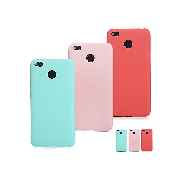 Electrónica SUPWALL 3 Unidades Funda Silicona para Xiaomi Redmi 4X, Flexible Cascara Ultrafina