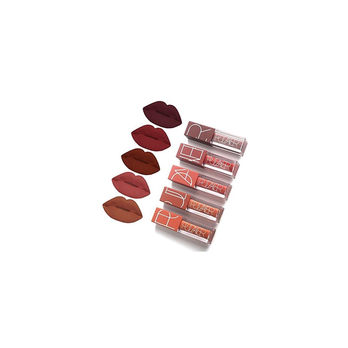 Beauty 5 Colors Matte Lipstick Set