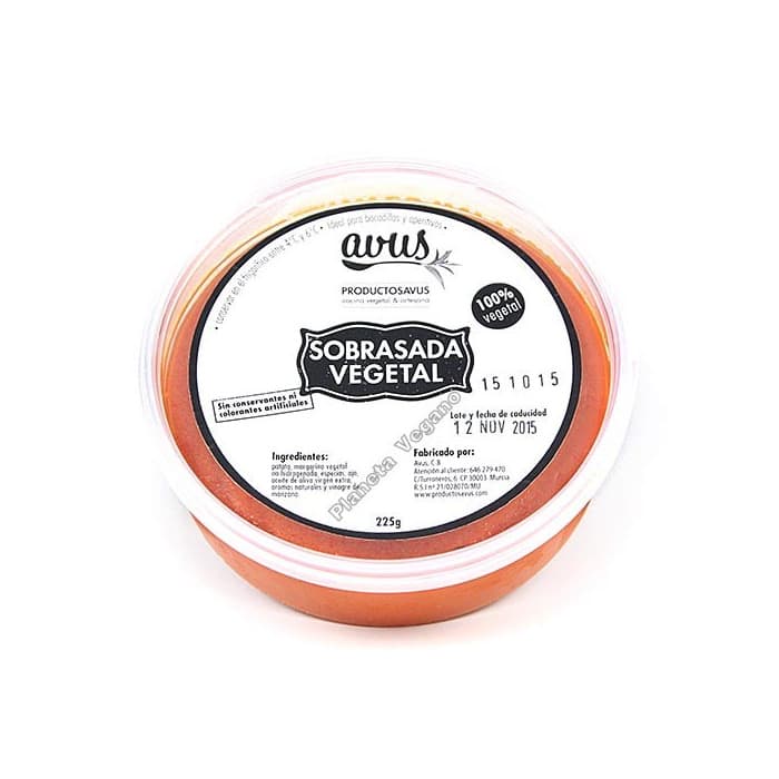 Product Sobrasada Vegetal