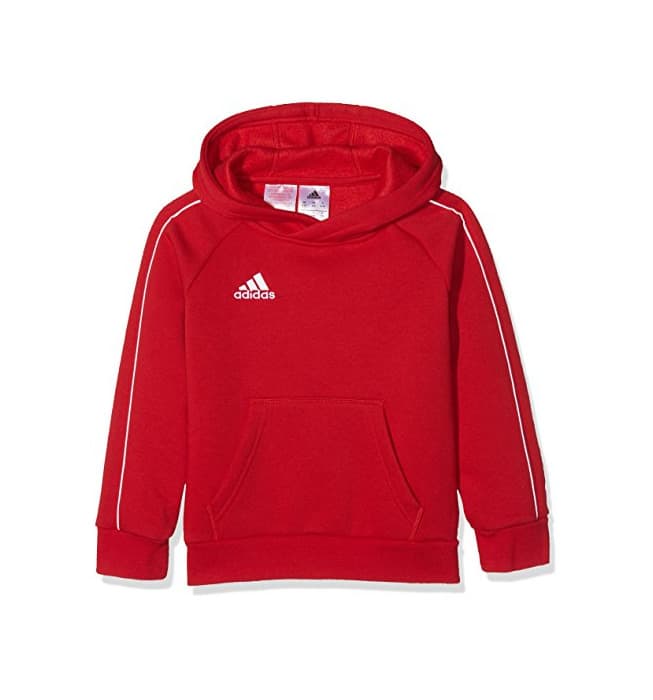 Fitness adidas Core18 Hoody Sudadera con Capucha, Unisex Niños, Rojo