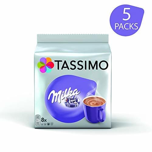 Product Tassimo Milka Bebida Chocolate Caliente Cápsulas - 5 Paquetes