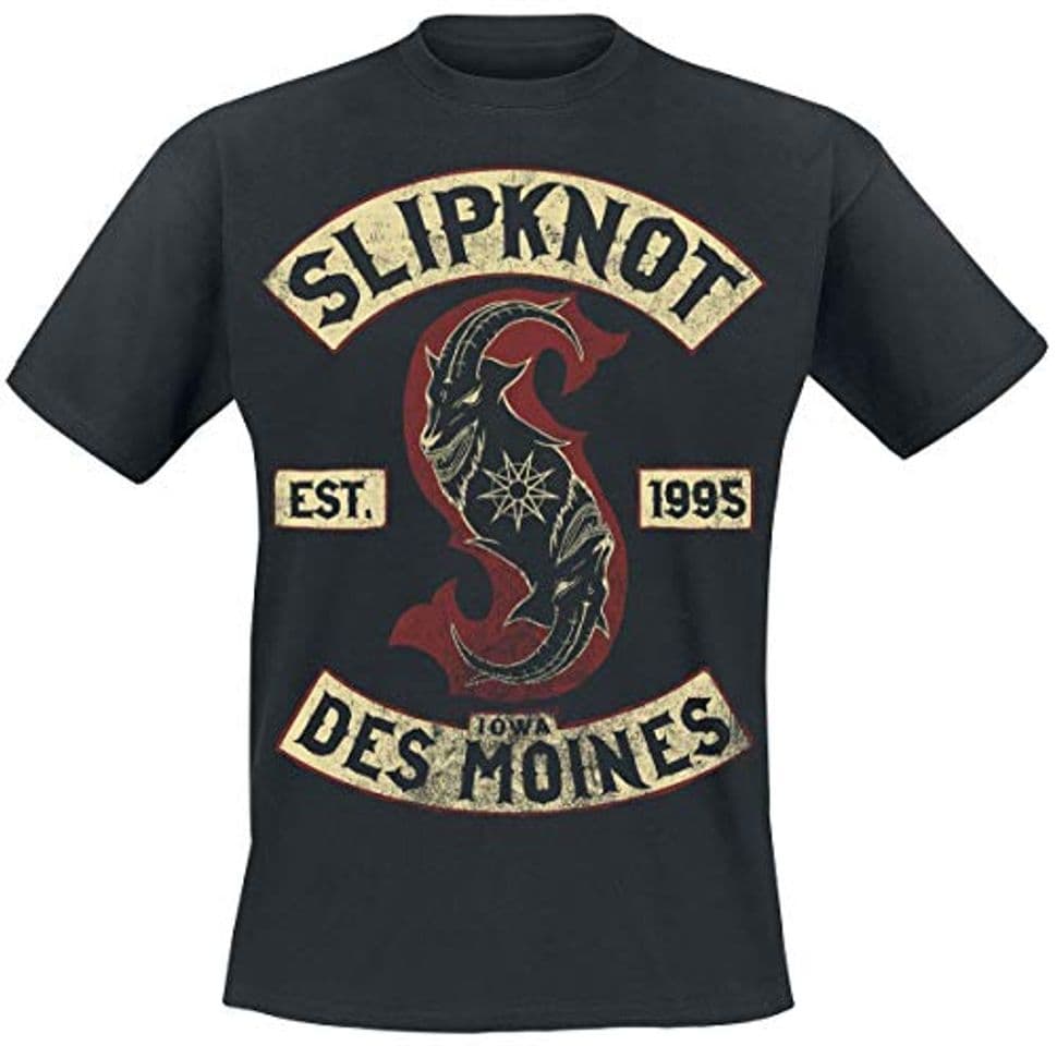 Fashion Slipknot Iowa Des Moines Hombre Camiseta Negro M