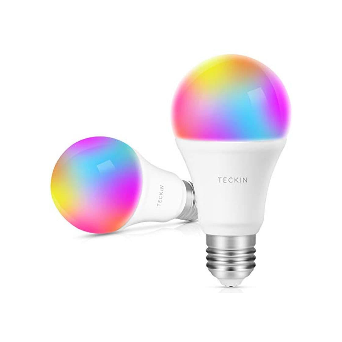 Producto TECKIN Bombilla LED inteligente WiFi ajustable y lámpara multicolor Funciona con Google