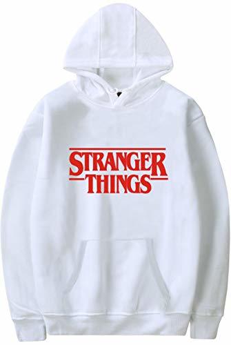 Producto EMILYLE Color Puro Stranger Things Sudadera con Capucha Letra Roja Demogorgon Days