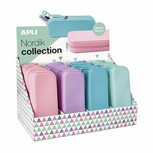 Producto Estuche portatodo apli silicona - tonos pastel