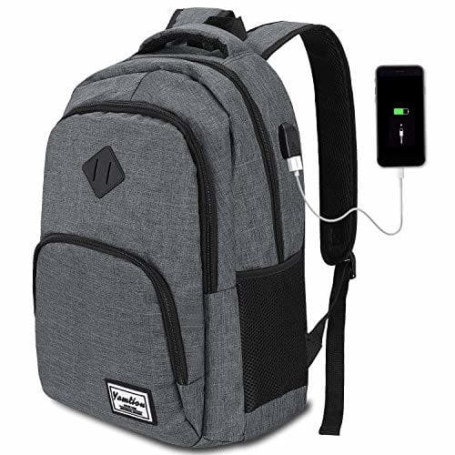 Producto YAMTION Mochila Hombre para Portátil Mochilas Escolares Juveniles con Puerto USB Resistente