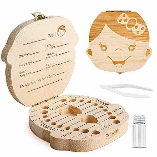 Producto Caja para guardar dientes para niños y niñas, Regalo para niños en