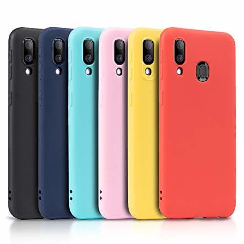 Electronic Wanxideng - 6x Funda para Samsung Galaxy A40, Carcasa en Silicona -