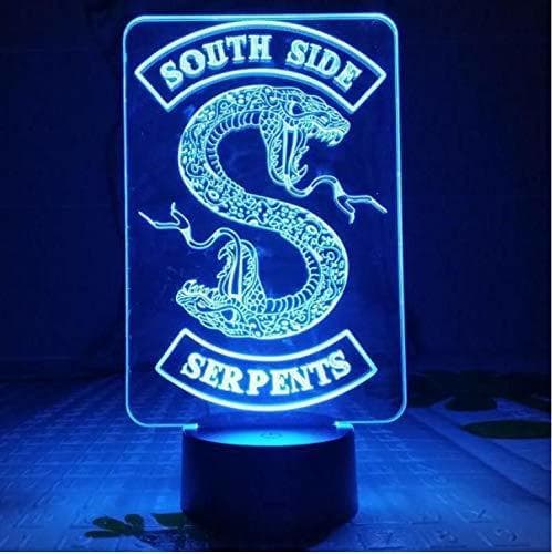 Producto Insignias Riverdale Snake Logo Luz de noche Led Southside Serpientes Decoración Signo