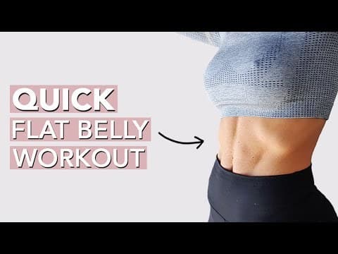 Fashion FLAT BELLY Workout for Women (10 mins) - YouTube