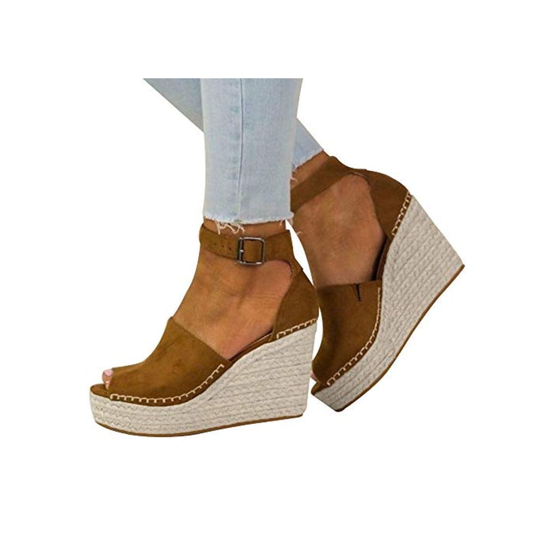 Product Fannyfuny_Zapatos de Verano Sandalias Mujer Zapatos Tacon Mujer Cuña Casuales Zapatillas de