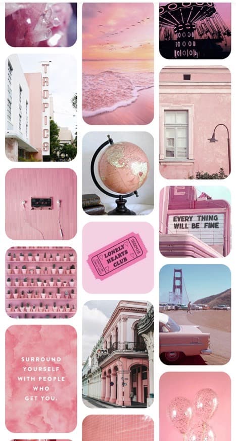 App Collage rosa