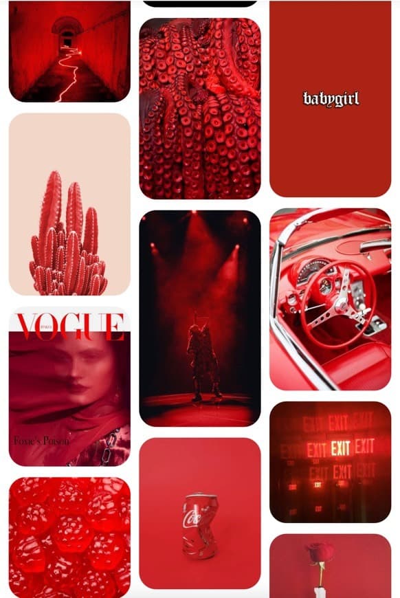 App Collage rojo