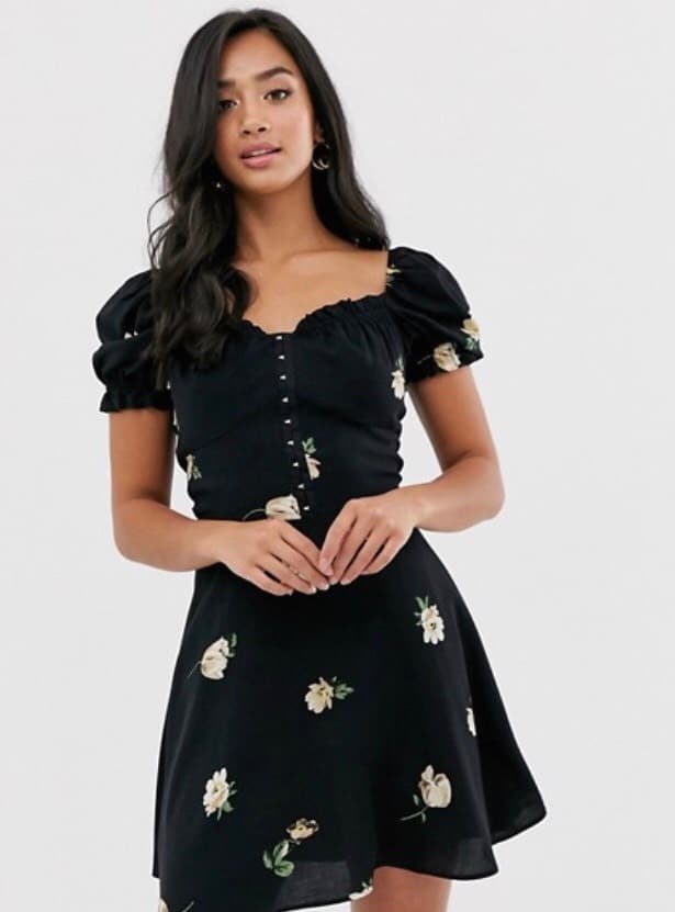 Producto Vestido negro flores