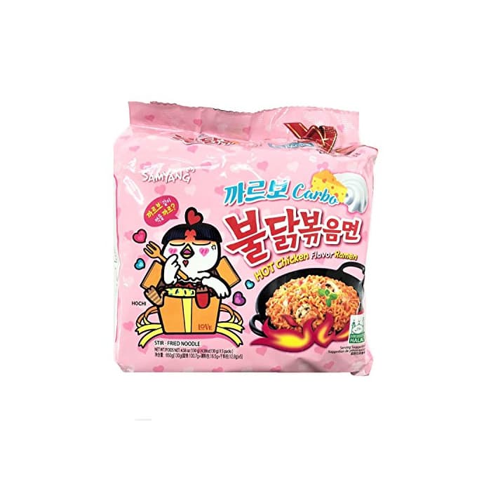 Product Samyang Carbo Buldak Bokkum Ramen Pack of 5 Hot Spicy Chicken Flavor