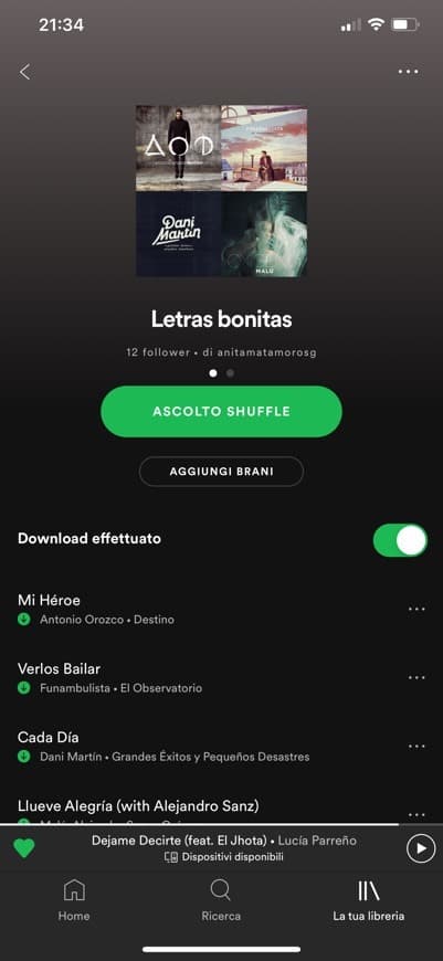 Canción LETRAS BONITAS