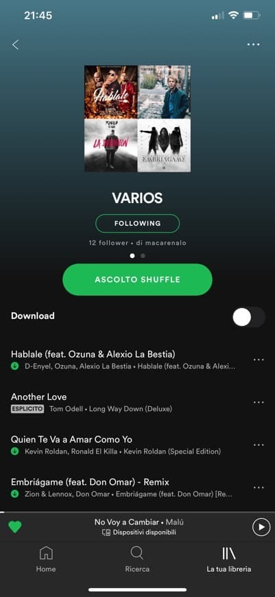 Canción VARIEDAD