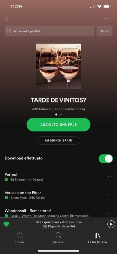 Canción TARDE DE VINITOS