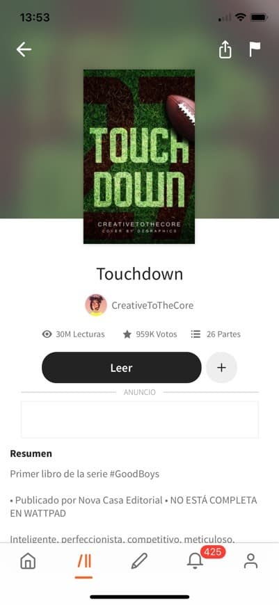 Libro Touchdown 