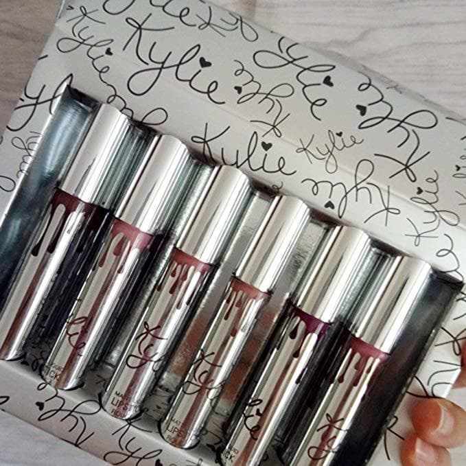 Beauty KYLIE Edición de Vacaciones 12 Unids Kit de Brillo de Labios Mate