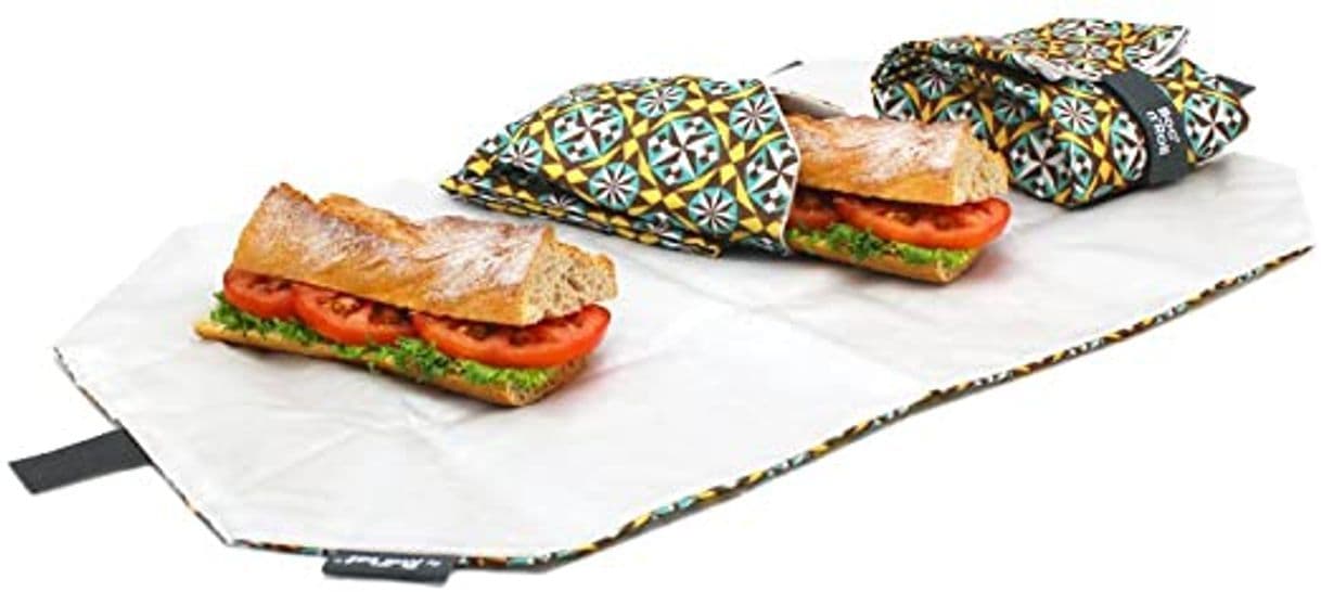 Home Roll'eat Boc'n'Roll - Porta Bocadillos Ecológica y Reutilizable sin BPA