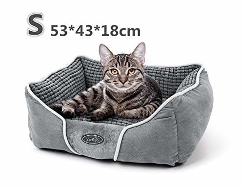 Product Pecute Cama de Perros y Gatos Básica Cama de Suave Gamuza para