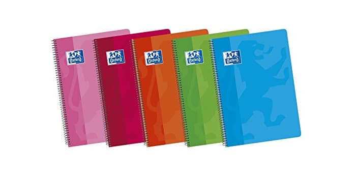 Product Oxford Classic 100430166 - Pack de 5 cuadernos espiral de tapa blanda