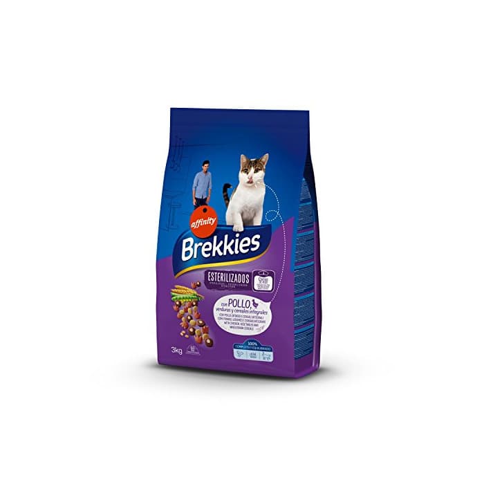 Product Brekkies Pienso para Gatos Gatos Esterilizados con Pollo y Verduras - Paquete