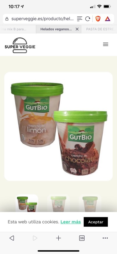 Product Helado chocolate sin gluten y vegano en Aldi