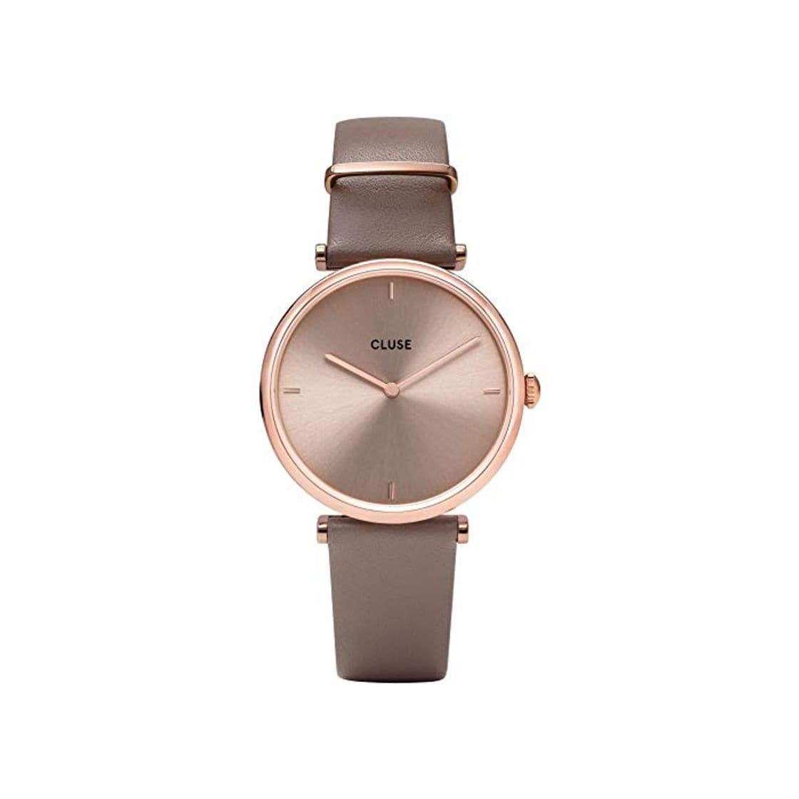 Producto Reloj Cluse Triomphe Mujer Oro Rosa Esfera Y Correa Cuero Beige