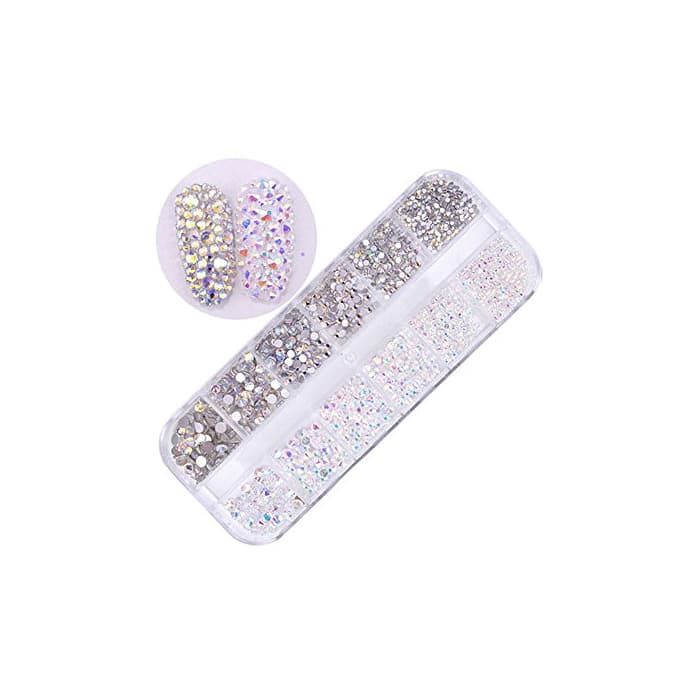 Producto Pure Vie 1440 piezas 3D Nail Glitter Pedrería para Uñas Decoración de