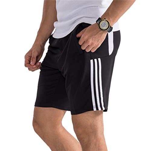 Producto Hombre Pantalón Corto Pantalones Deportivos Fitness Bolsillos Pantalón Corto Deporte Respirable Holgado