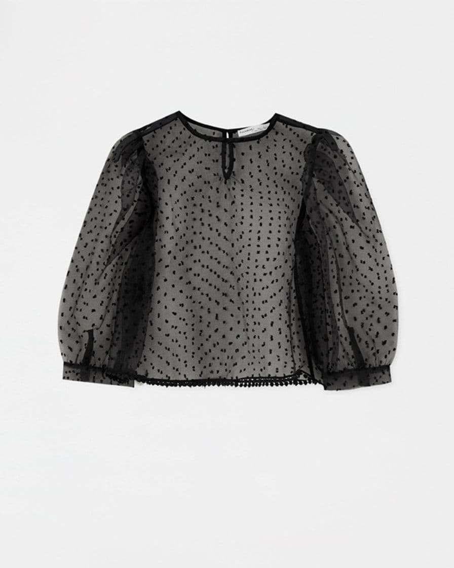 Fashion Blusa plumeti Pull and Bear 