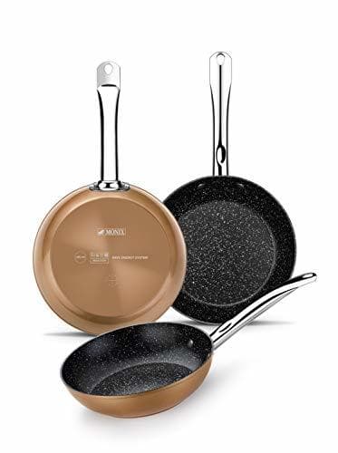 Producto Monix Copper - Set de 3 Sartenes Efecto Cobre