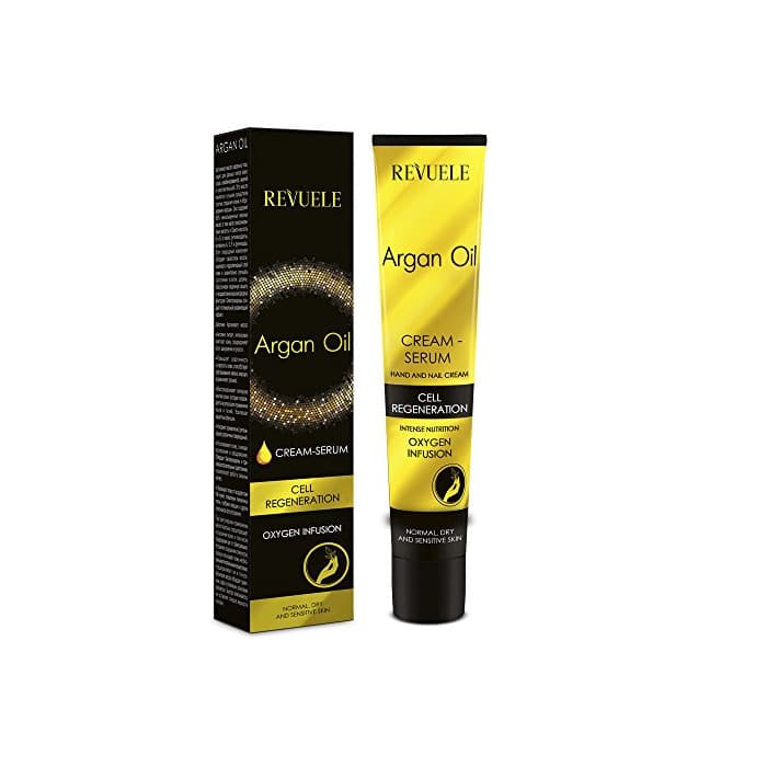 Belleza revuele aceite de argán manos y uñas cream-serum oxígeno infusión