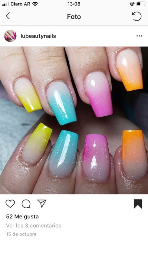 Moda Uñas súper lindas y coloridas